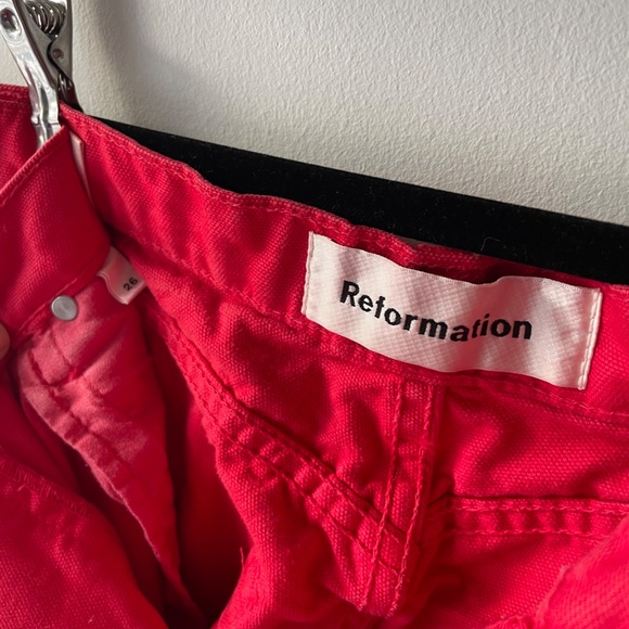 Reformation red chevy pant - Picture 4 of 5
